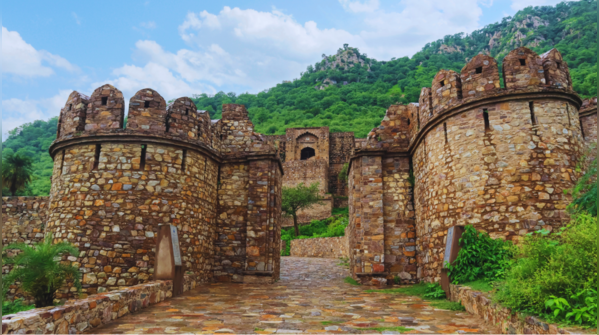 Mysterious Bhangarh Fort ruins at dusk