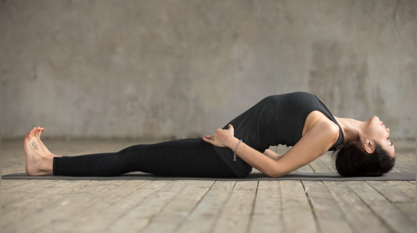 Fish pose to improve posture and thyroid function