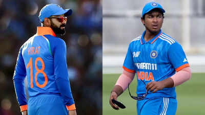 Vaibhav Suryavanshi dons the iconic No. 18 jersey, reminiscent of Virat Kohli.
