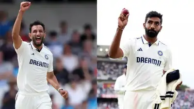 Prasidh Krishna and Jasprit Bumrah discuss strategy