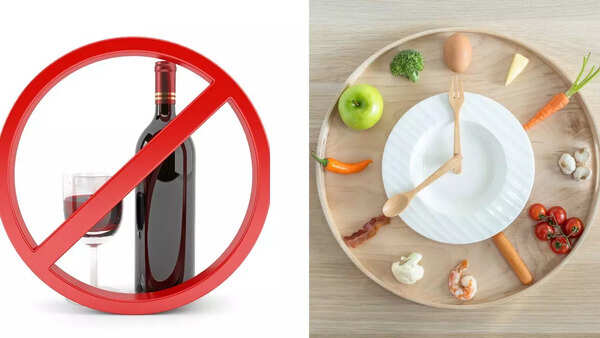 Person refusing an alcoholic drink