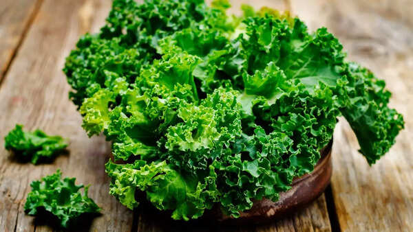 Vibrant green kale loaded with antioxidants