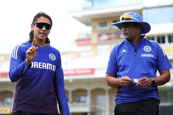 Smriti Mandhana addresses the press in Harmanpreet Kaur's absence