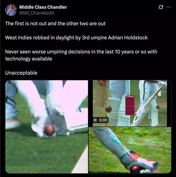 Adrian Holdstock's decisions under scrutiny.