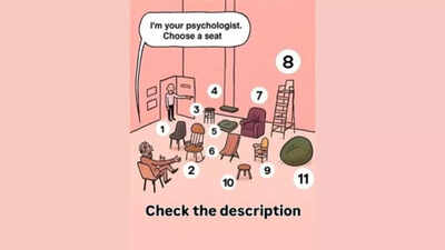 Personality test: Choosing a chair can reveal hidden traits.