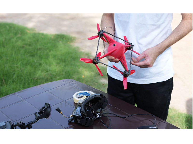 Mehar Singh's record-breaking drone.